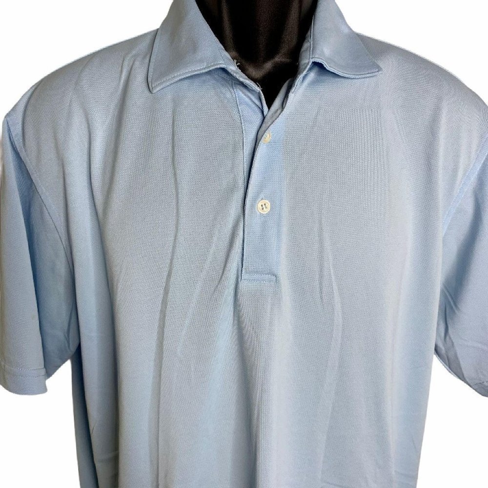 Peter Millar Performance Sport Polo Shirt M Blue